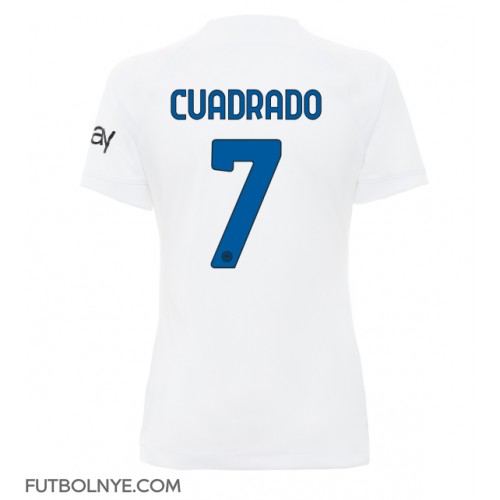 Camiseta Inter Milan Juan Cuadrado #7 Visitante Equipación para mujer 2023-24 manga corta
